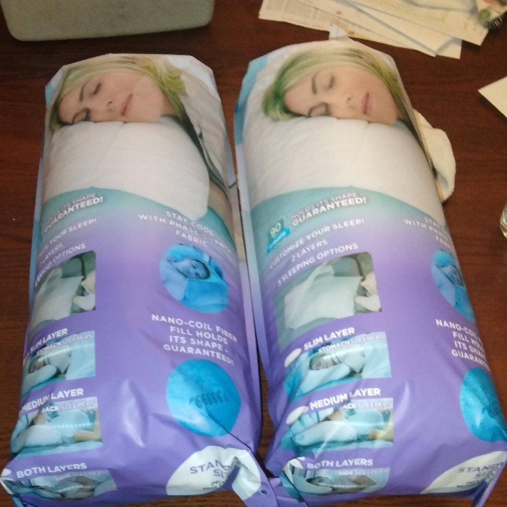 White and Purple Pillow Set I Bought 2 And Received 4, These Are Super Great!!!!